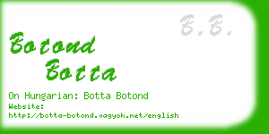 botond botta business card